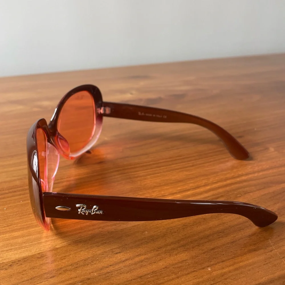 Ray-Ban Women's Gradient Maroon Jackie Ohh sunglasses RB4098
